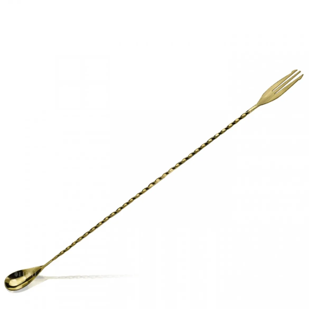 Barlöffel Dreizack | 40 cm - Bronze