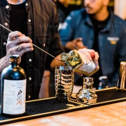 Barlöffel Dreizack | 40 cm - Gold