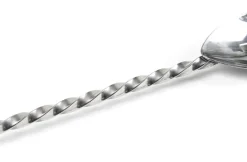Barlöffel - flaches Ende | 27 cm - Silber