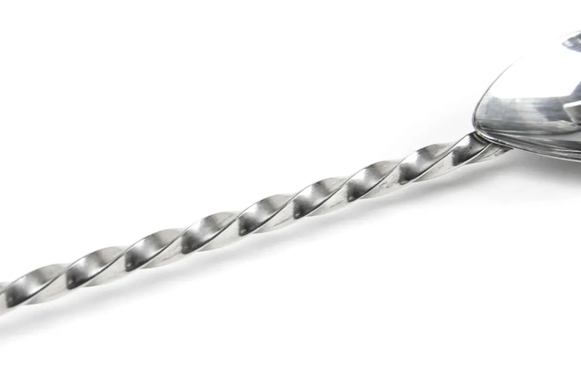 Barlöffel - flaches Ende | 27 cm - Silber