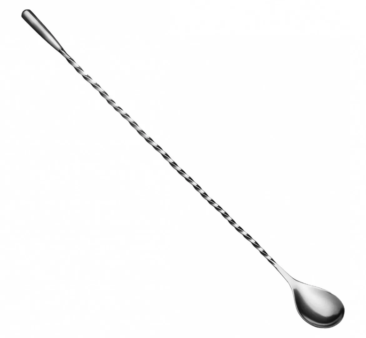 Barlöffel mit Teardrop | 39 cm - Silber