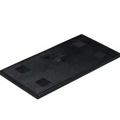 Barmatte Gummi stabil | Schwarz - 30x15 cm