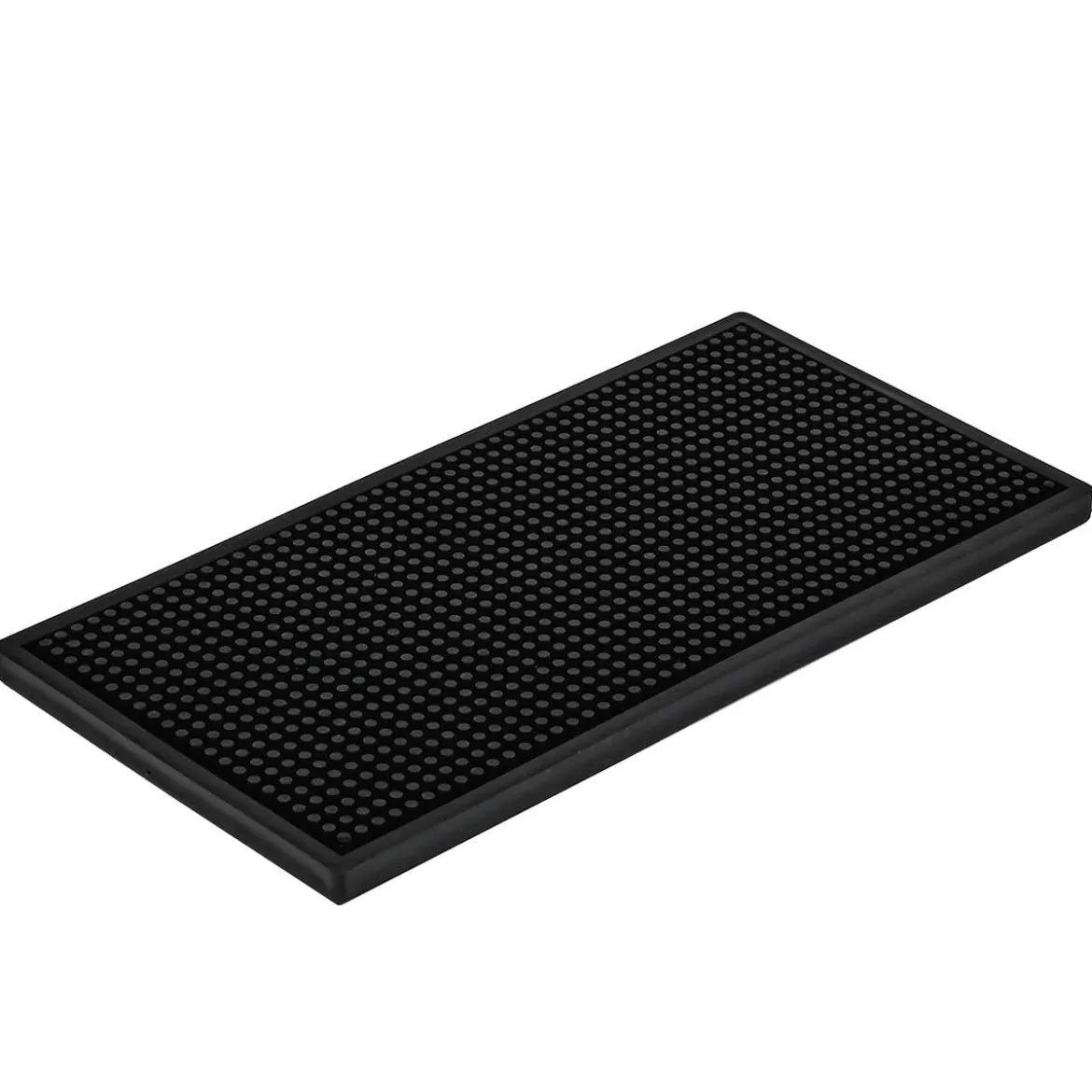 Barmatte Gummi stabil | Schwarz - 30x15 cm