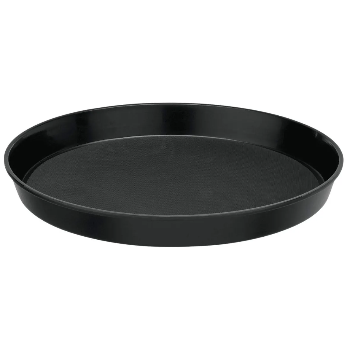 Bierglasträger / Tablett - Rutschfest | Schwarz - Ø 36 cm