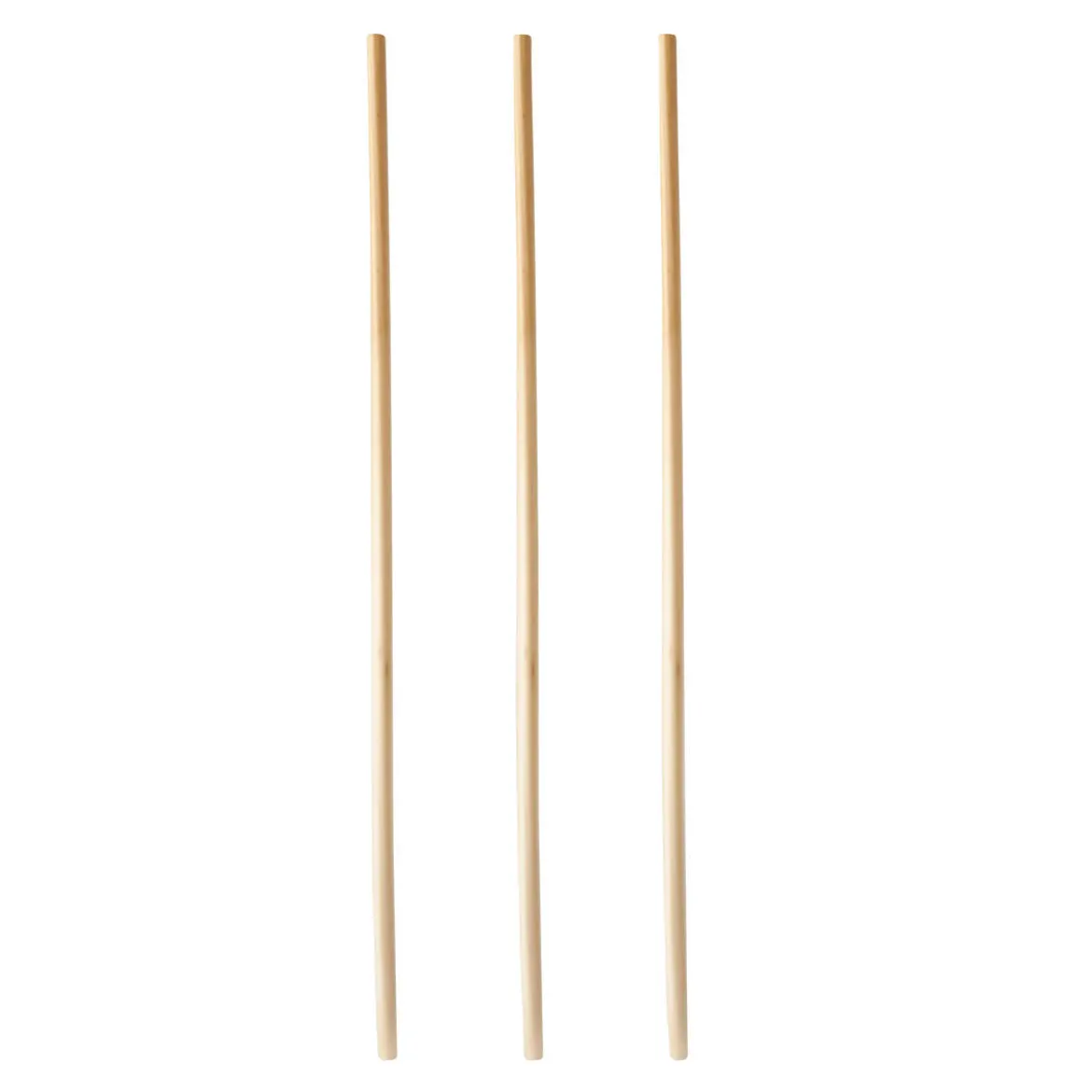 Bio-Strohhalm aus Stroh | Ø 4 mm x 20 cm - Papstar Pure (100 Stk)