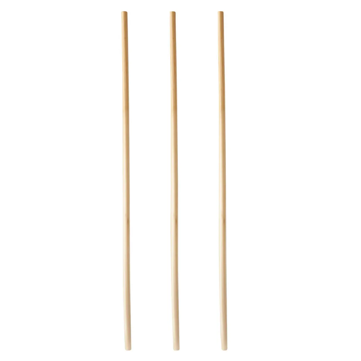 Bio-Strohhalm aus Stroh | Ø 4 mm x 23 cm - Papstar Pure (150 Stk)