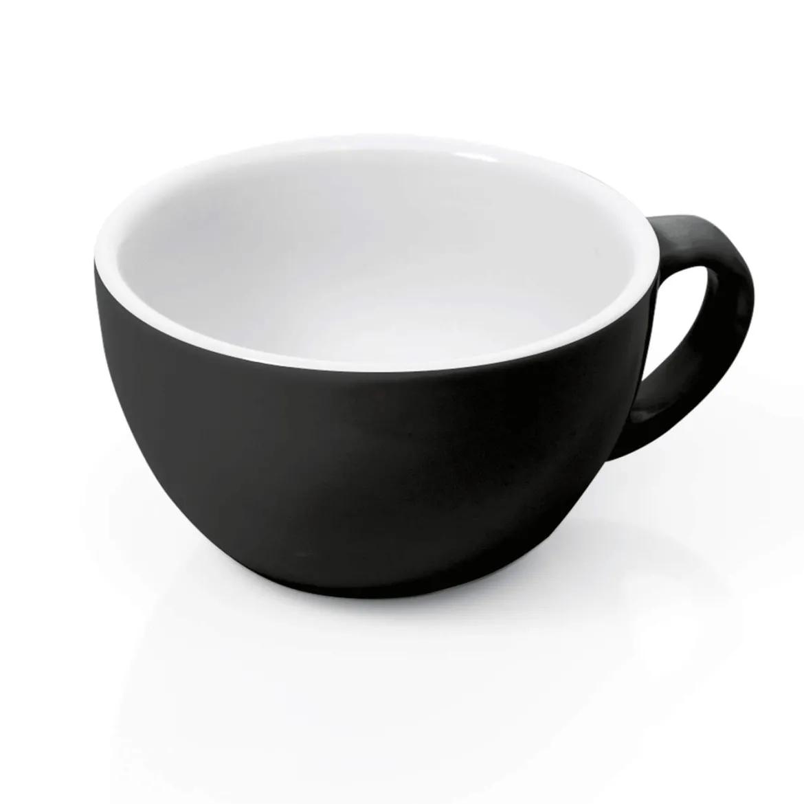 Cappuccino Tasse - Italia Black | Schwarz - 200 ml (6 Stk)
