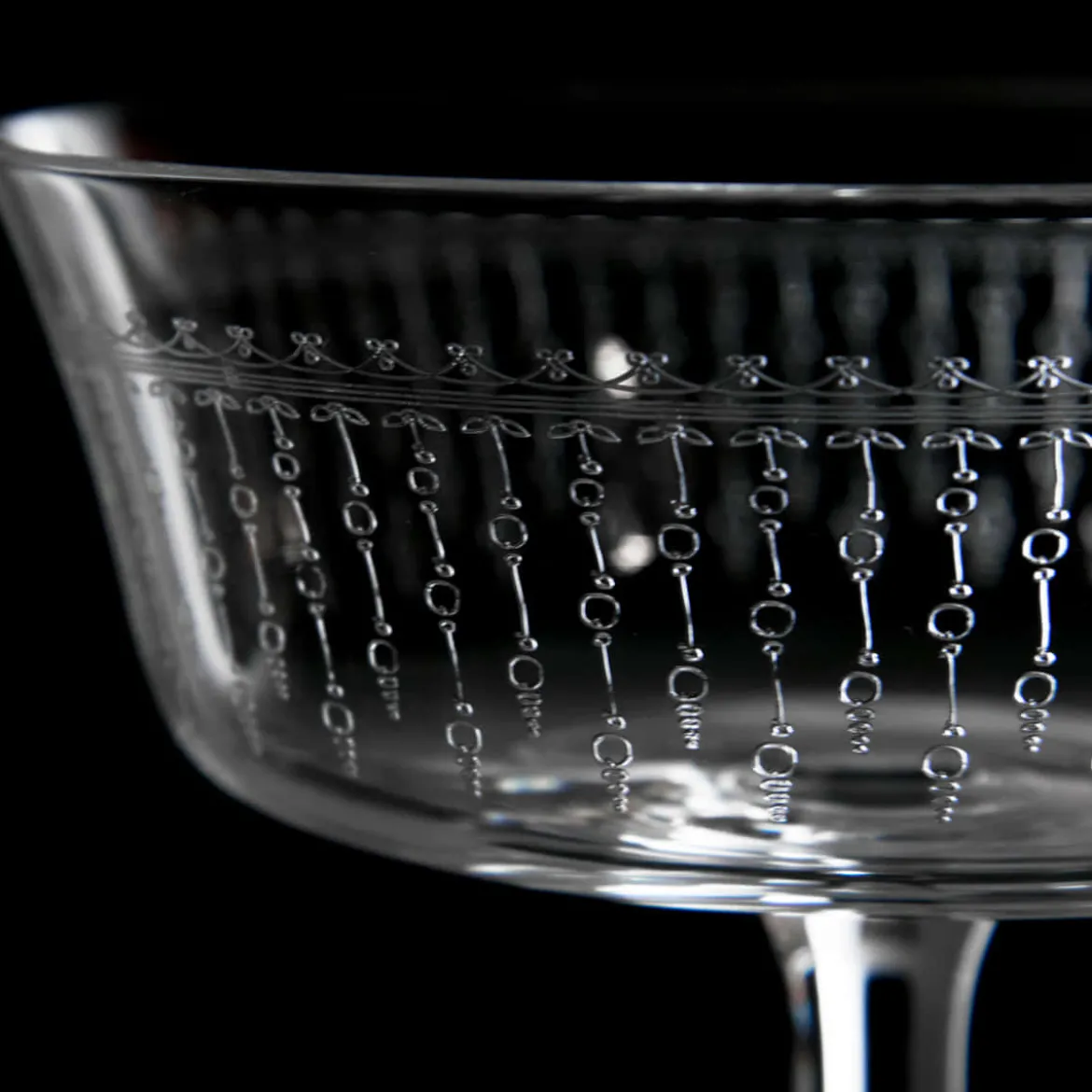Cocktailglas Retro Fizzio | 1920er Verzierung - 260 ml
