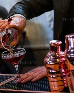 Cocktailshaker Bomber | dreiteilig - 500 ml - Kupfer