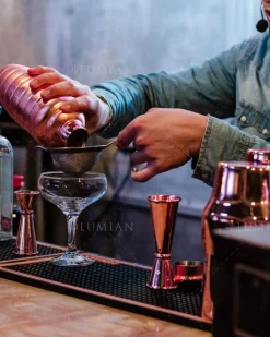 Cocktailshaker Bomber | dreiteilig - 500 ml - Kupfer