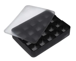 Eiswürfelform mit Deckel – Platin Silikon – Lurch | 20 x 3 cm