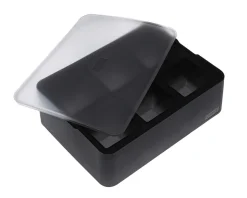 Eiswürfelform mit Deckel – Platin Silikon – Lurch | 6 x 5 cm