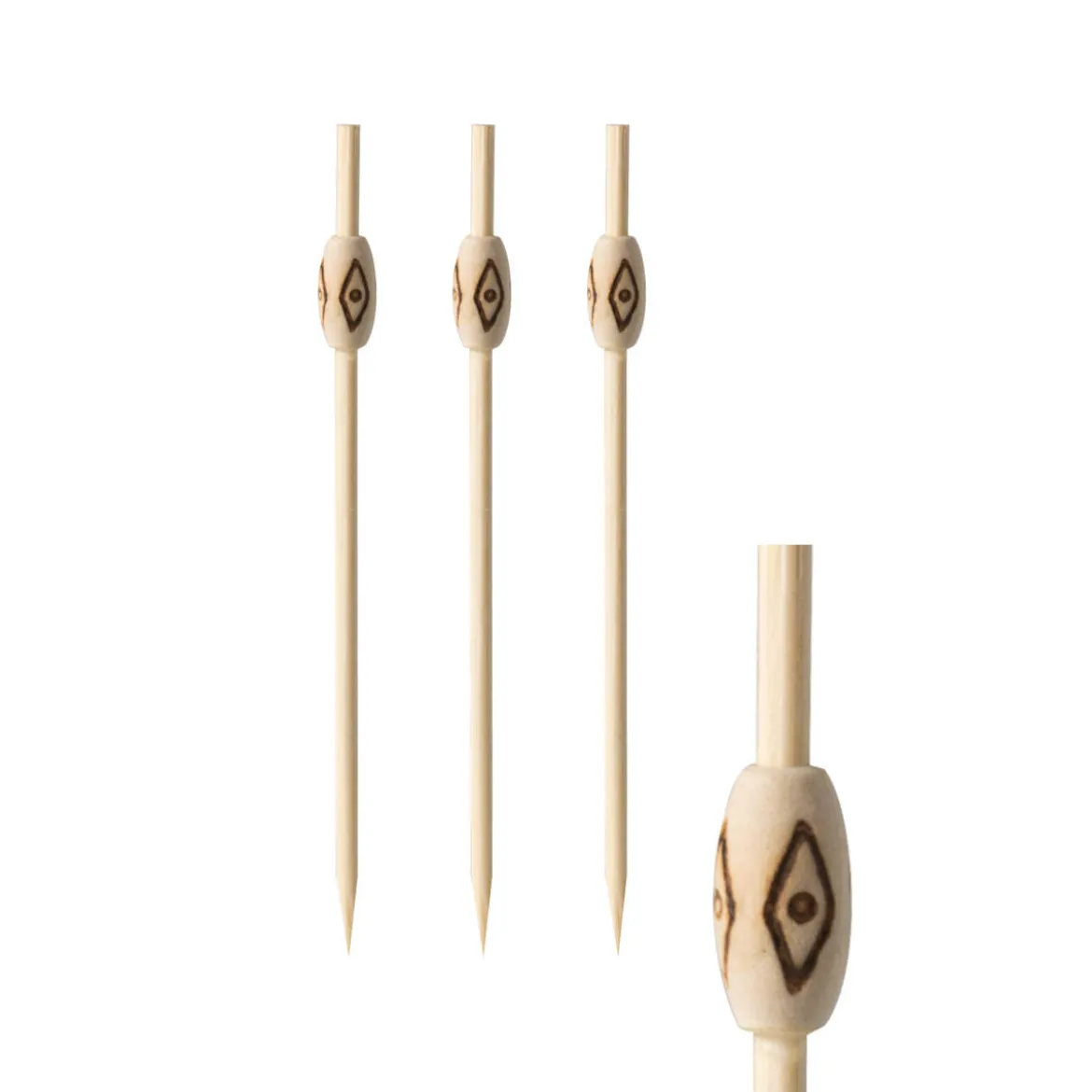 Fingerfood-Spieße "Mali" | 12 cm - Papstar Pure (100 Stk)