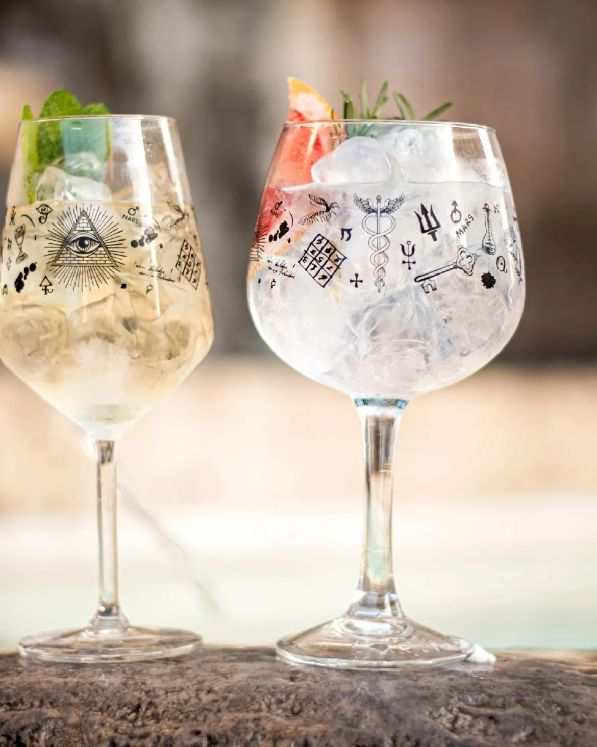 Gin Tonic Ballonglas - Alchemy Verzierung | 720 ml