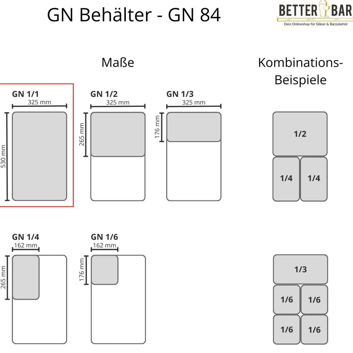GN 1/1 Behälter - Polypropylen - GN 84 | 10 cm