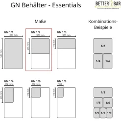 GN 1/2 Deckel - Edelstahl - GN Essentials