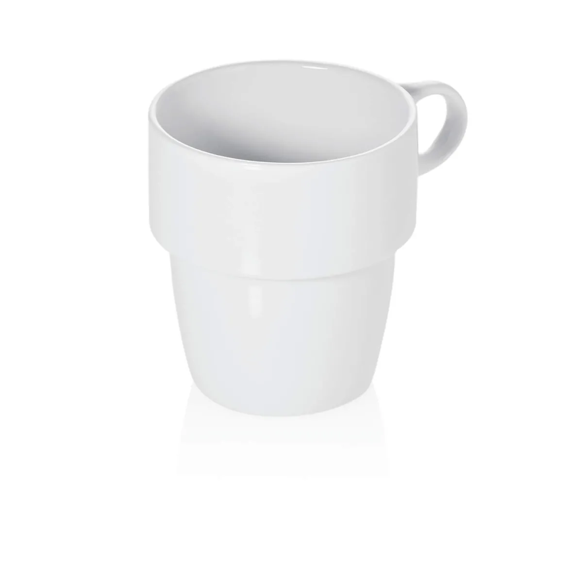 Kaffeetasse konisch - stapelbar - Weiß | Porzellan - 250ml (6 Stk)