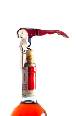 Kellnermesser mit Doppelhebel | Rot