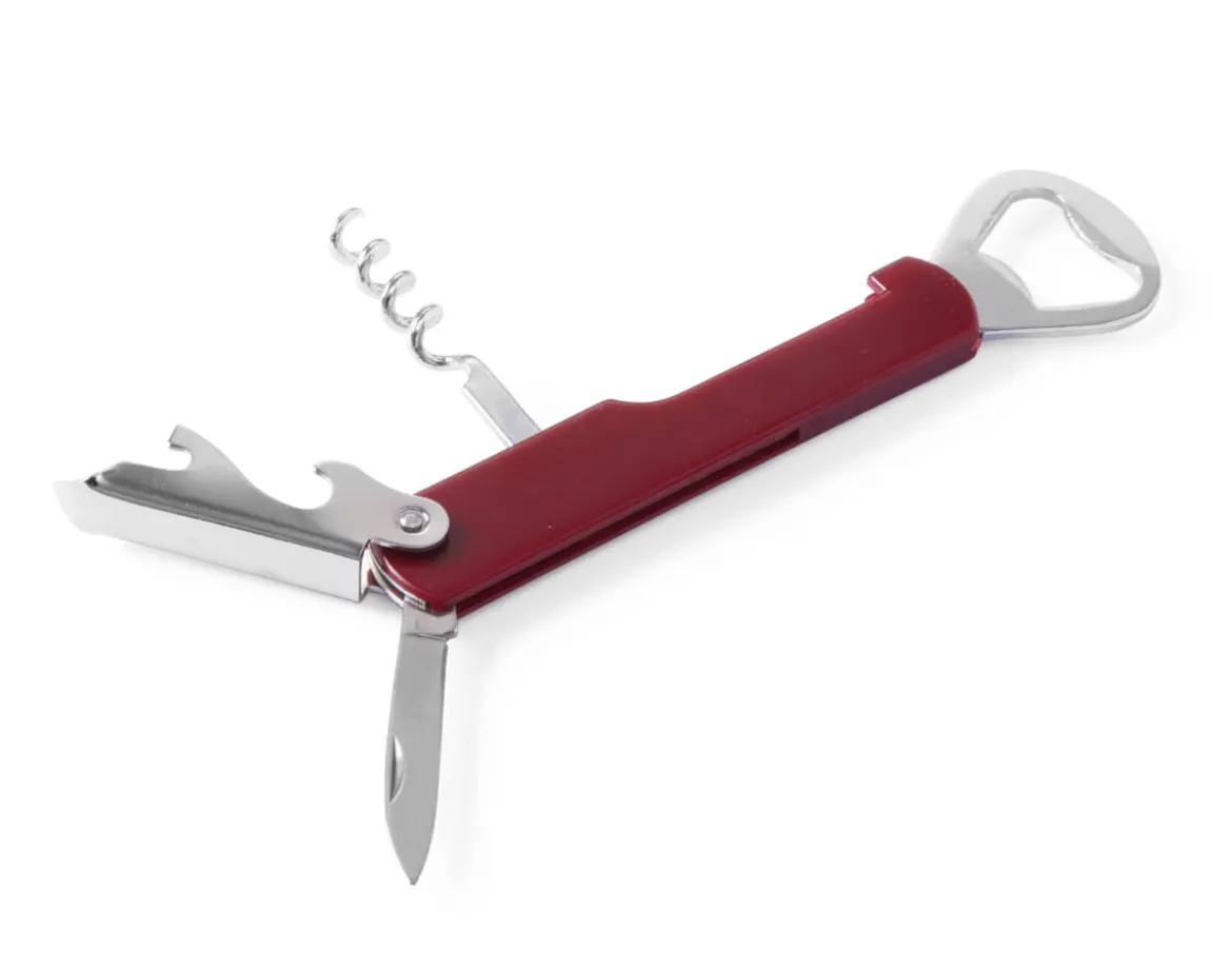 Kellnermesser mit Kapselheber | Rot