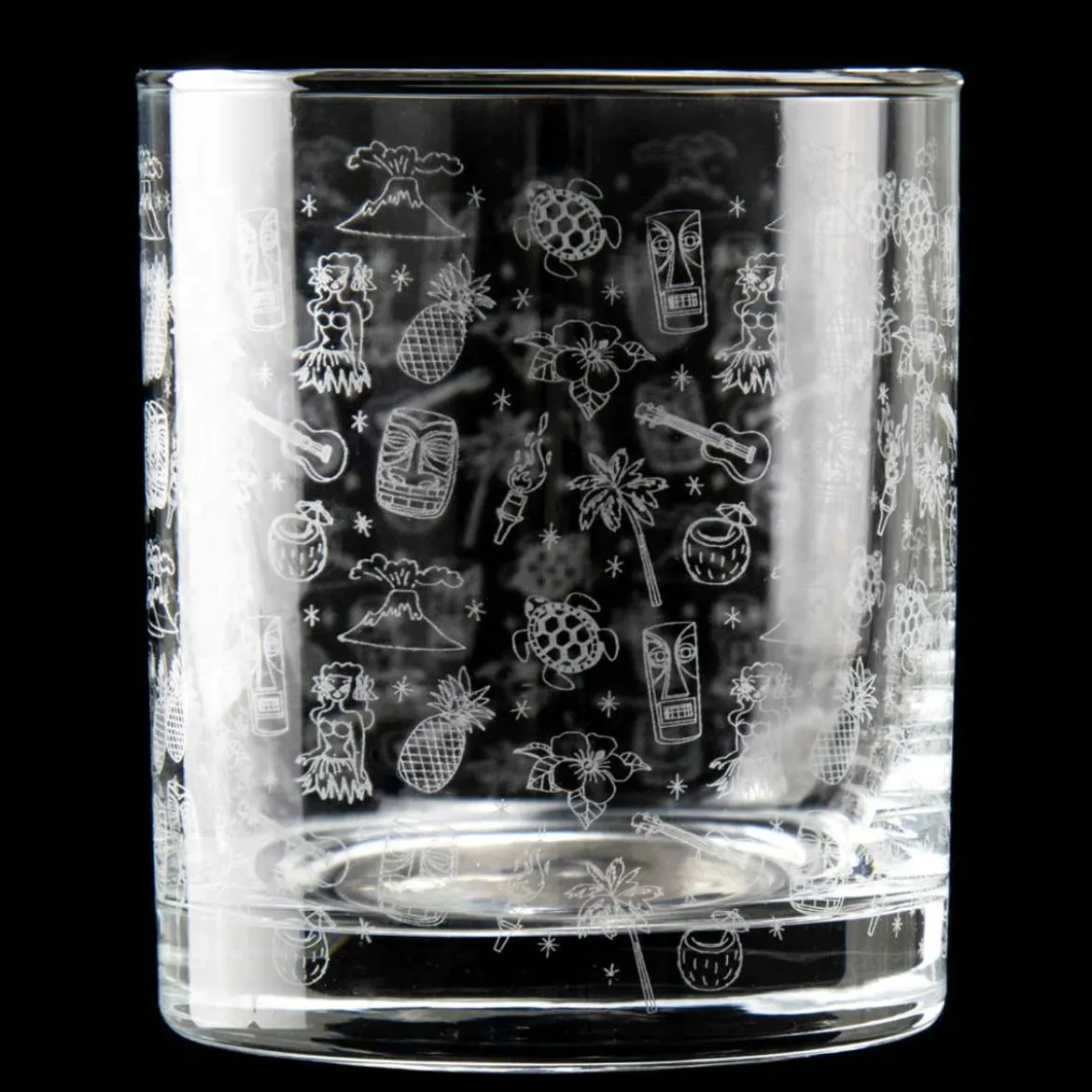 Old Fashioned Glas - Tiki Verzierung | 250ml