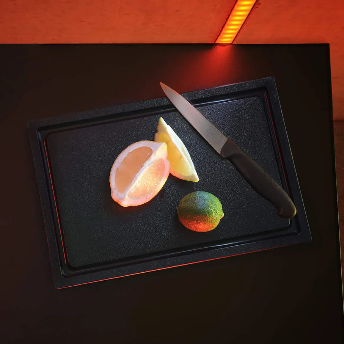 Schneidbrett Cocktailbar | 30 x 20 cm - Schwarz