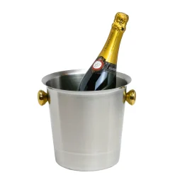 Sektkühler mit goldfarbenen Griffen | 5L