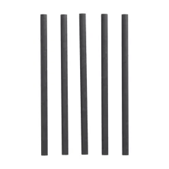 Shake Papier-Trinkhalm | Schwarz - Ø 10 mm x 21 cm - Papstar Pure (100 Stk)