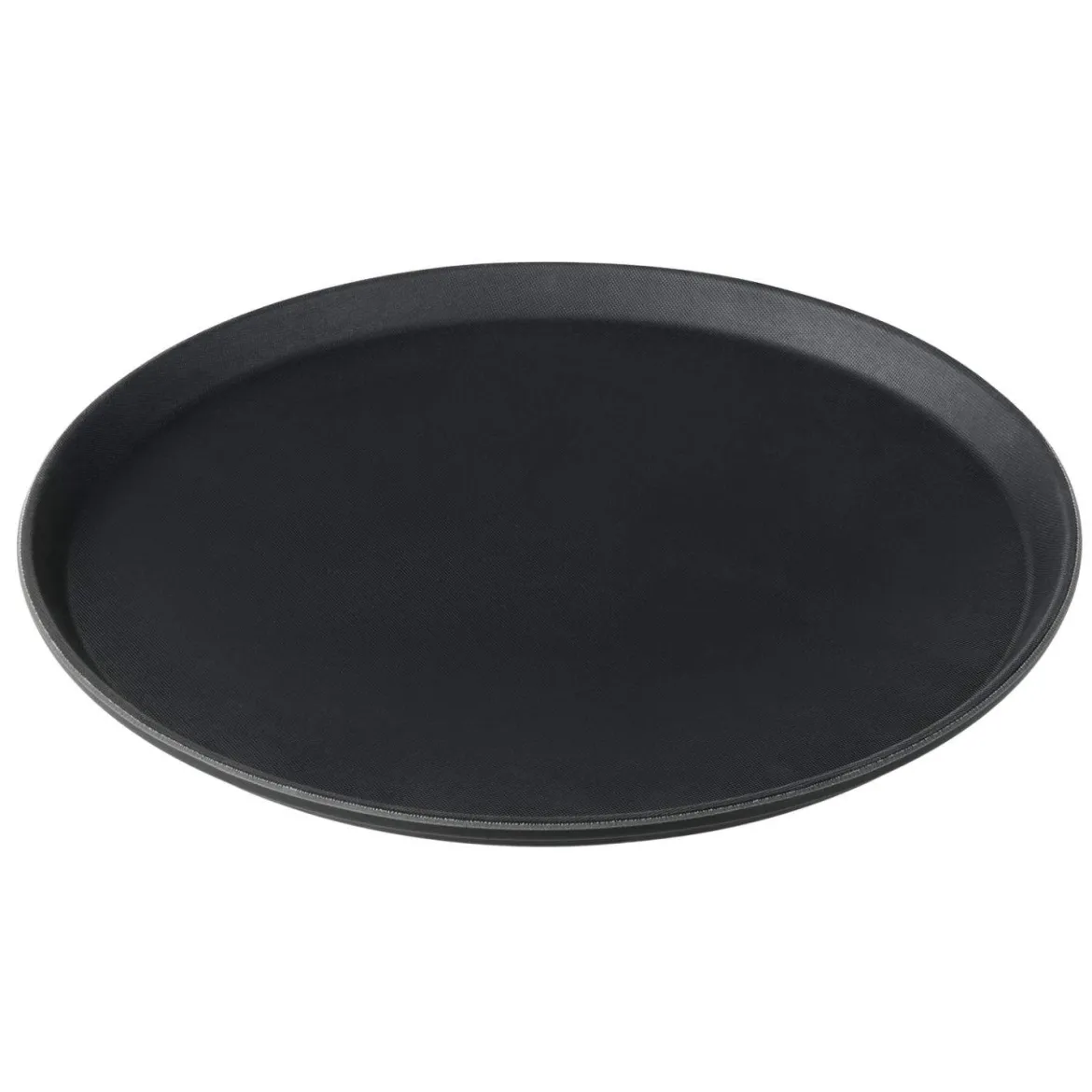Tablett rutschfest - Polypropylen | Schwarz - Ø 40 cm