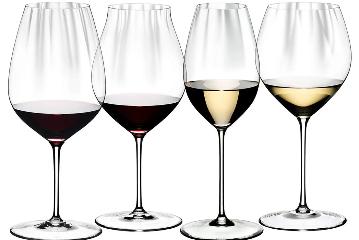 Verkostungsset Rotwein + Weißweingläser | Performance - Riedel | 4 Stück