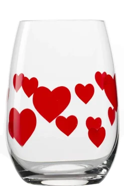 Wassergläser L'amour - rote Herzen | Stölzle Lausitz | 6 Stk
