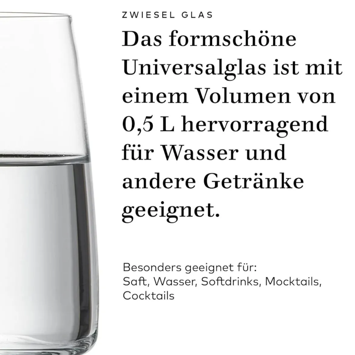 Wassergläser | Sensa - Zwiesel Glas | 500 ml (6 Stk)