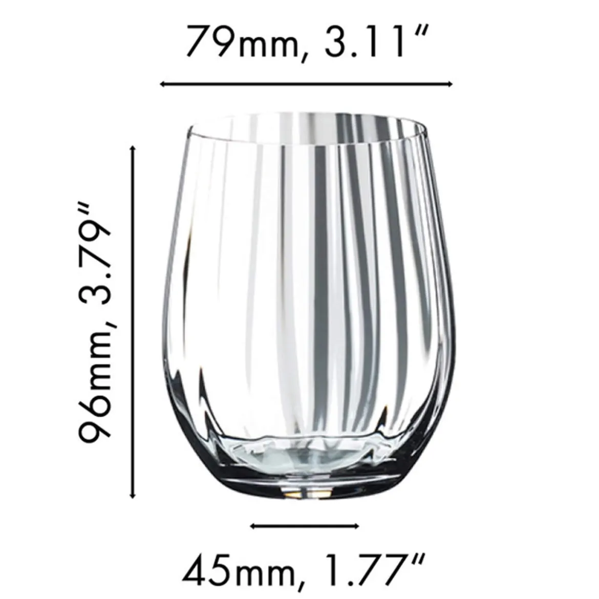 Whisky Glas Optisch O | Tumbler Collection - Riedel | 340 ml (2 Stk)