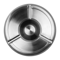 Windaschenbecher Edelstahl - stapelbar | silber - Ø 12 cm