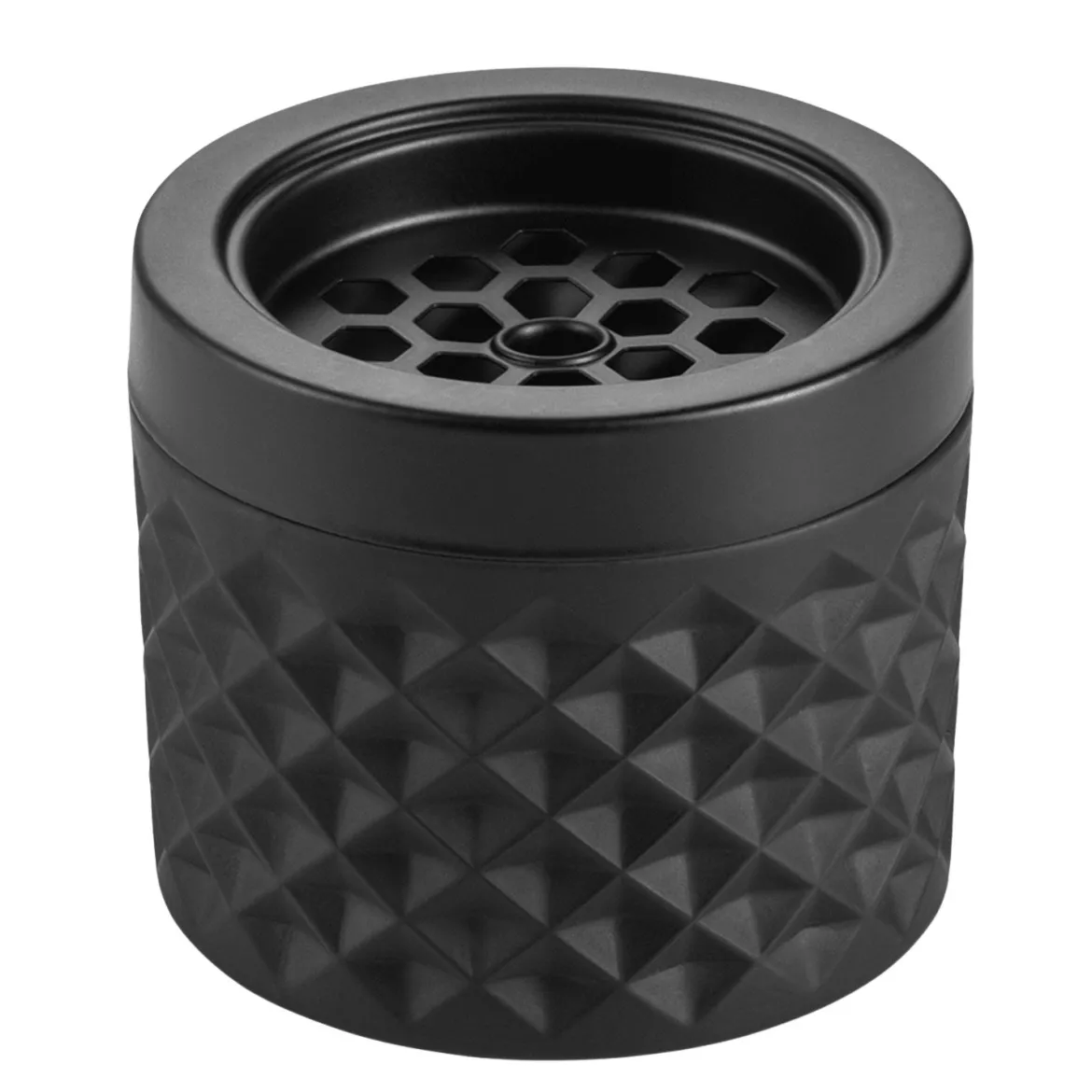 Windaschenbecher schwarz | Glas - 9,5 cm